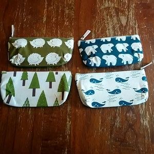 Canvas bear pencil pouch